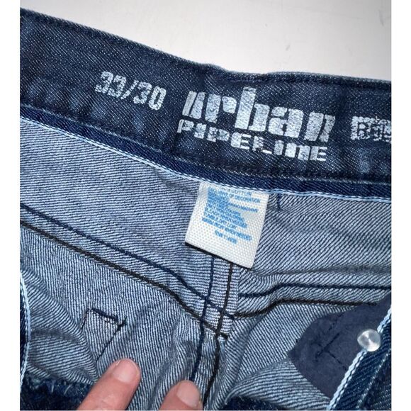 Urban Pipeline Jeans Men's 33x30 Straight Relaxed‎ Denim Pants - Picture 3 of 7